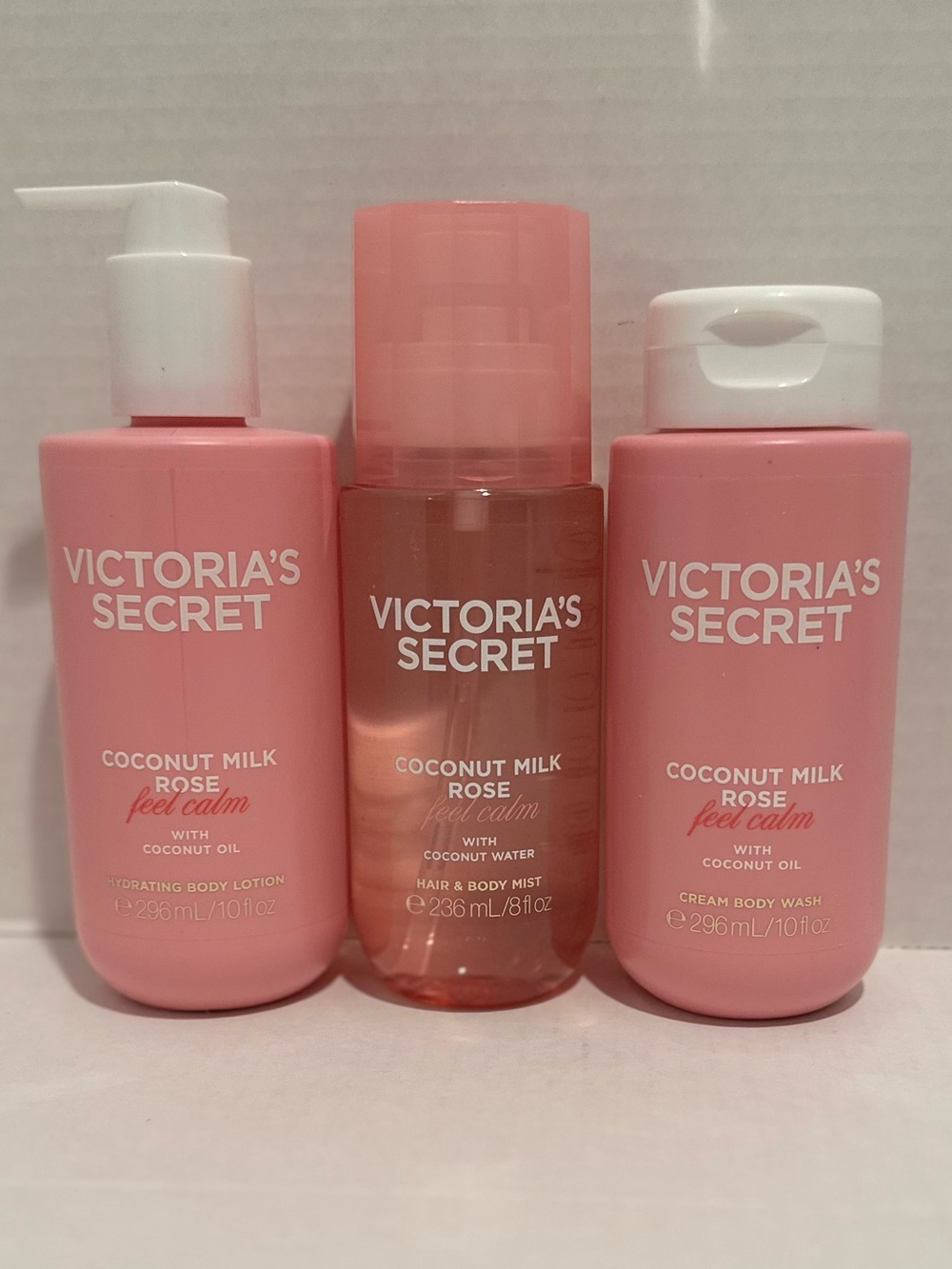 Victoria’s Secret NEW Coconut Milk Rose Lotion, Hair & Body Mist & Wash